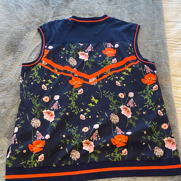 Ted Baker Navy and Red Floral Blouse - Picture 5 of 8